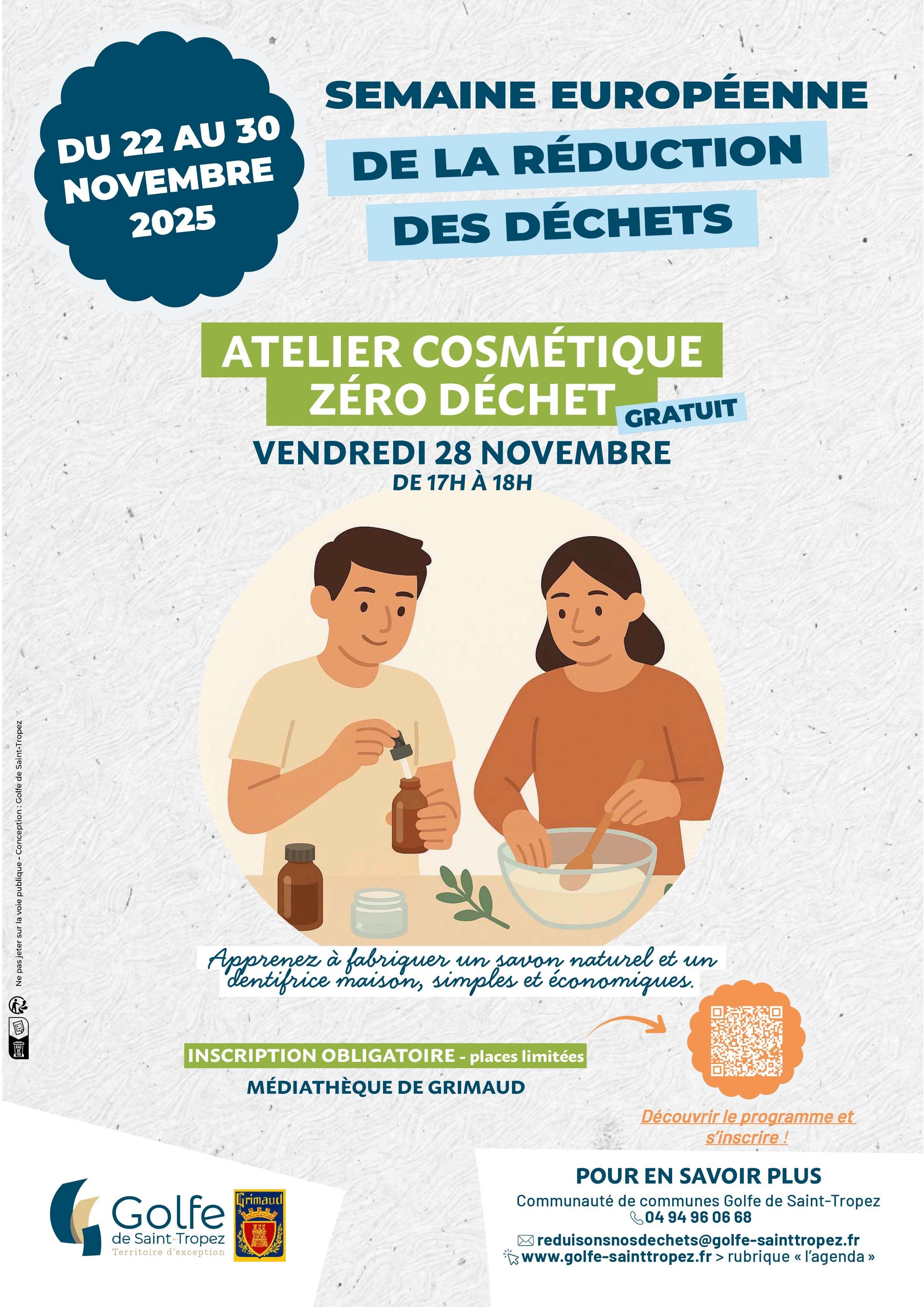 Affiche ateliers zero dechet Grimaud