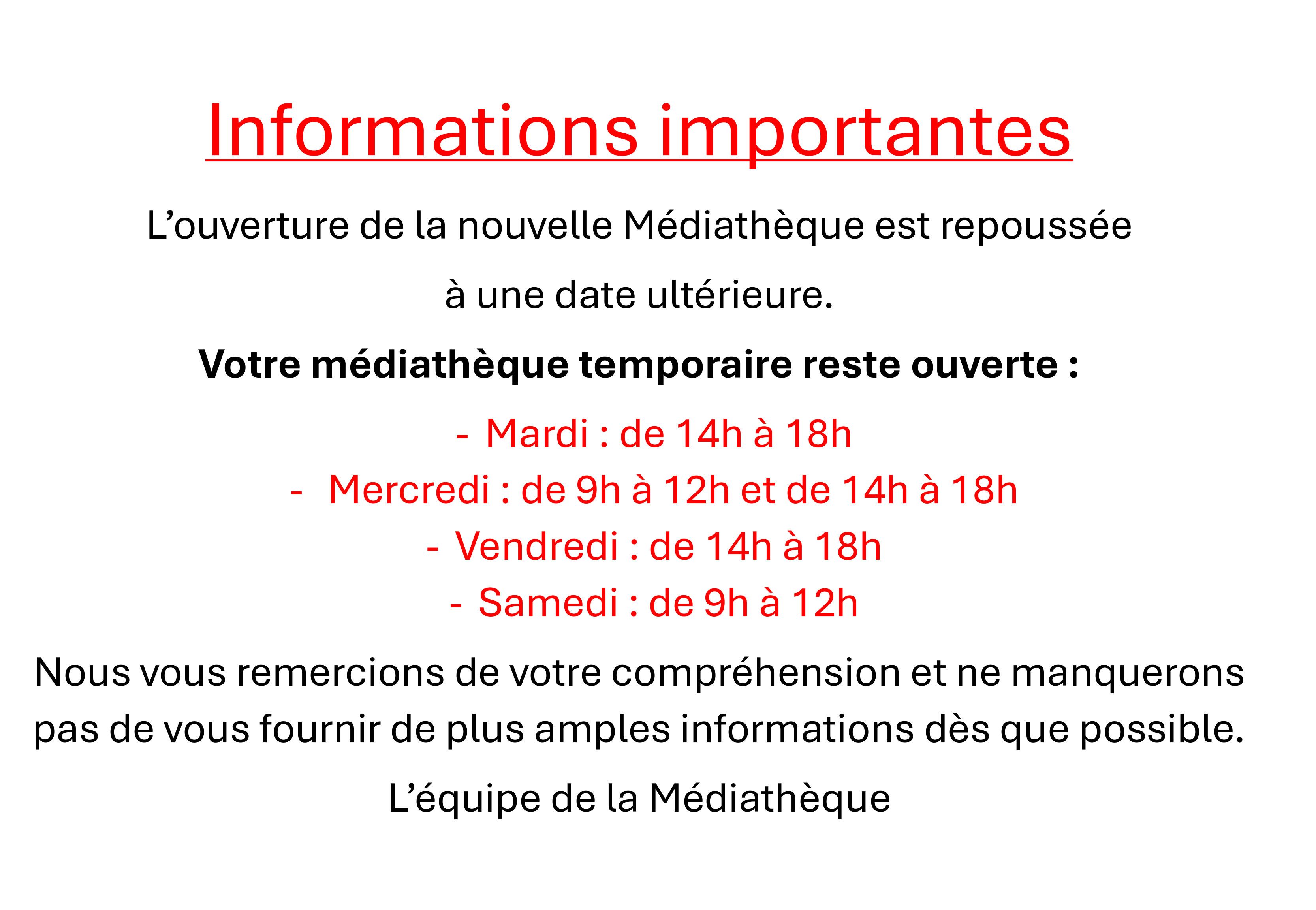 Informations importantes 002