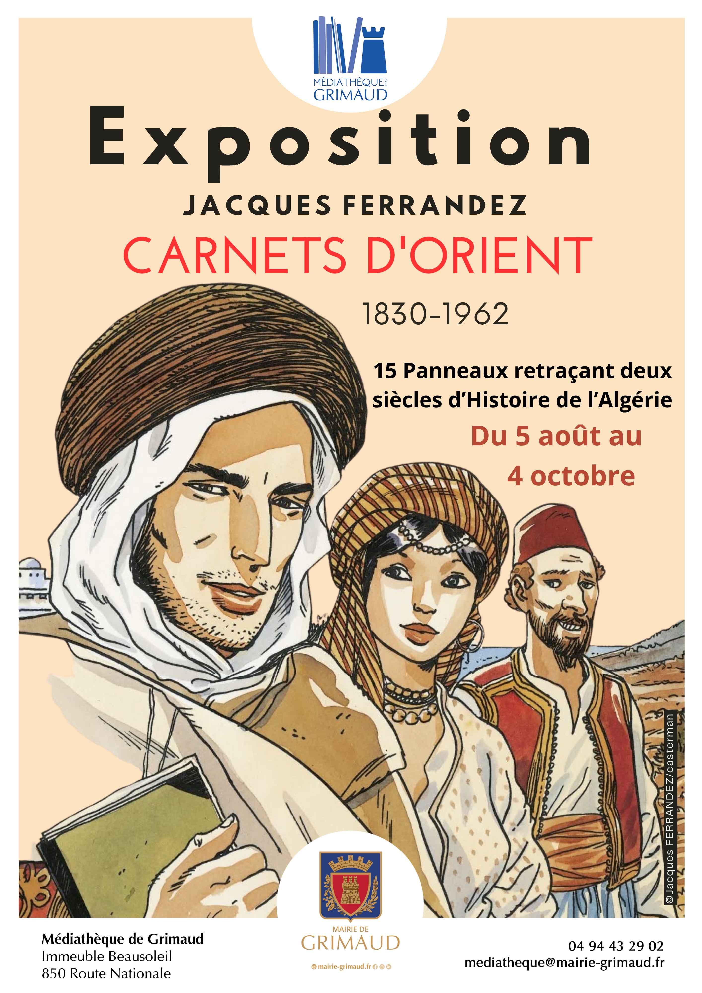 JACQUES FERRANDEZ Exposition CARNETS DORIENT 1830 1954 1 copie
